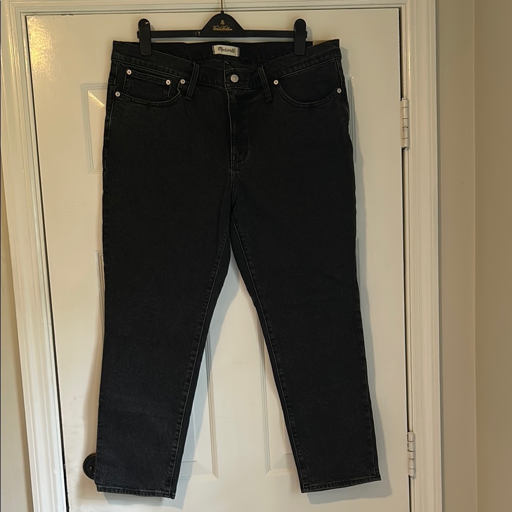 Madewell Black Women's tomboy straight Jeans 33 nwt